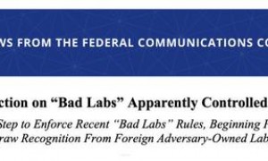 美国FCC撤销许可，将禁止信通院等10家中国实验室测试美国电子产品