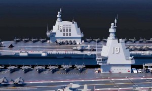 中国新一代“19号舰”航母，11万吨战力惊世，六代机起降未来海天