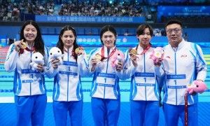 全运会游泳综合：张展硕成就“五金王” 汪顺收获第19金