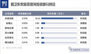 葛卫东，囤了230亿科技股