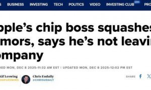 苹果芯片负责人否认离职传闻：热爱我的团队，不会离开公司